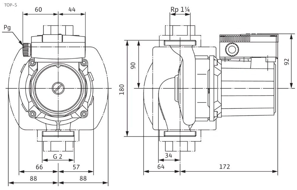 Насос циркуляционный Wilo TOP-S 30/7-DM 2048323
