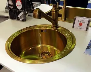 Мойка кухонная Omoikiri Tovada 49-AB античная латунь 4993047 Мойка кухонная Omoikiri Tovada 49-AB античная латунь 4993047, 3