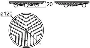 Мыльница Milardo Soap Dish хром 008W000M42 Мыльница Milardo Soap Dish хром 008W000M42, 2