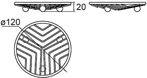 Мыльница Milardo Soap Dish хром 008W000M42 Мыльница Milardo Soap Dish хром 008W000M42