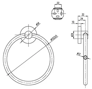 Полотенцедержатель Villeroy&Boch Elements-Tender хром TVA15100500061, 2