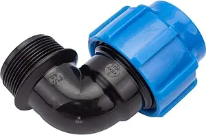 Уголок компрессионный переходной 40мм x 1½&quot;н ТПК-Аква 50014112, 3