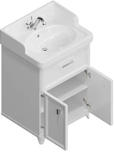 Тумба-умывальник напольная Kerama Marazzi Pompei 60 белый PO.N.60.1\WHT+PO.wb.60