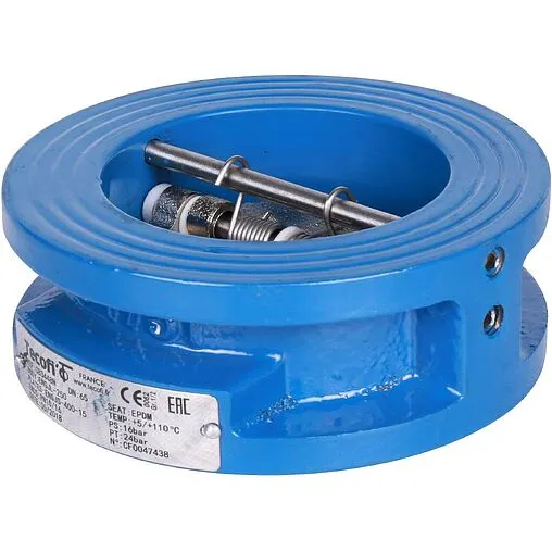 Клапан обратный поворотный двустворчатый межфланцевый Ду65 Ру16 Tecofi CB3448N-EP0065