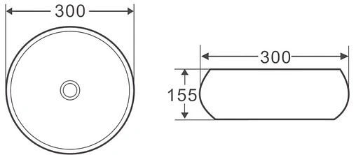 Раковина BelBagno 30 белый BB1114