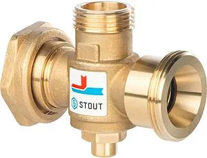 Трехходовой термостатический антиконденсационный клапан 1&quot; Kvs 3.2 Stout SVM-0050-326006, 1