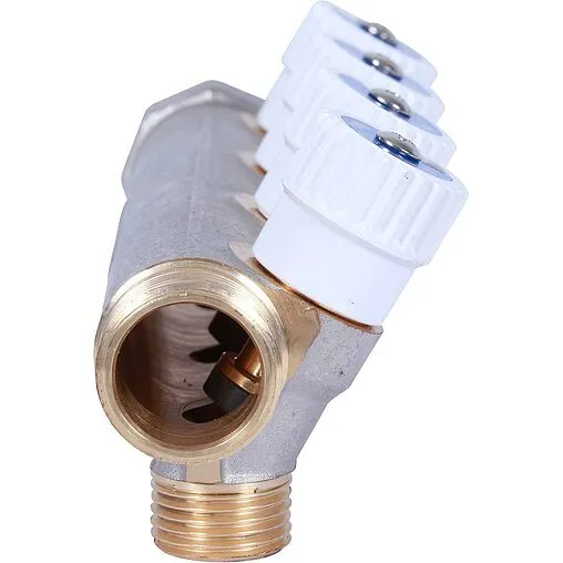 Коллектор регулирующий проходной 4 отвода ¾"в/н x ½"н Stout SMB 6852 341204 Коллектор регулирующий проходной 4 отвода ¾"в/н x ½"н Stout SMB 6852 341204