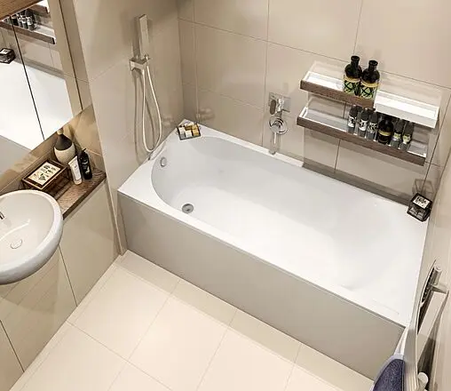 Ванна из искусственного камня Bas Афина 170х75 белый ВА00020