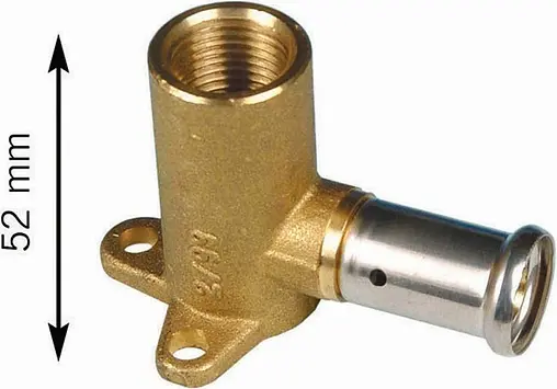 Водорозетка пресс удлиненная 16мм x ½&quot;в Henco 2P-1604