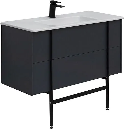 Тумба под умывальник подвесная Allen Brau Reality 100 антрацит 1.32007.AM