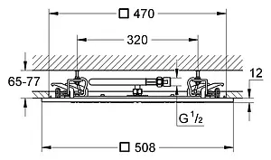Лейка верхнего душа Grohe Rainshower F-Series 20 хром 27286000, 2