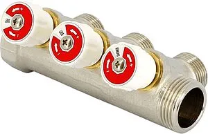 Коллектор регулирующий проходной 3 отвода 1"в/н x ¾"ек Uni-fitt 400N4331 Коллектор регулирующий проходной 3 отвода 1"в/н x ¾"ек Uni-fitt 400N4331, 2