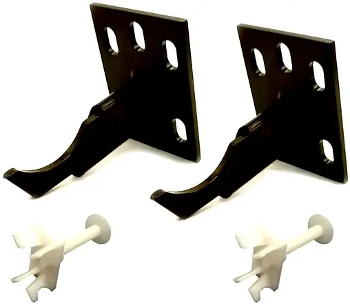 Кронштейн настенный Zehnder Charleston AKK черный матовый Ral9217 796109