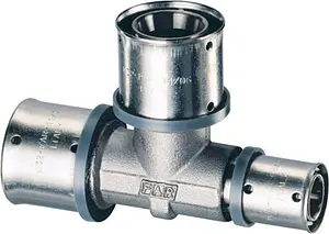 Тройник пресс редукционный 32мм x 20мм x 26мм Far 5911 3207 Тройник пресс редукционный 32мм x 20мм x 26мм Far 5911 3207, 1