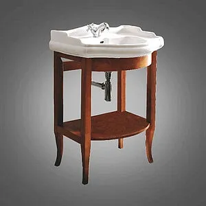 Консоль с умывальником напольная Kerasan Retro 69 noce (орех) 735040+, 1