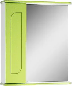 Шкаф-зеркало Айсберг Радуга Лайм 60 лайм DA1127HZR, 1