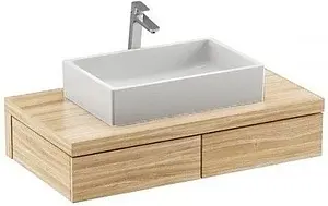 Тумба под умывальник подвесная Ravak SD Formy 100 дуб X000001033 Тумба под умывальник подвесная Ravak SD Formy 100 дуб X000001033, 1
