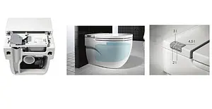 Унитаз приставной Roca Meridian белый 893303000 Унитаз приставной Roca Meridian белый 893303000, 5