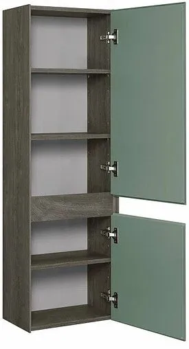 Шкаф-пенал подвесной Aquaton Форес 40 дуб рошелье/сумеречный голубой 1A278603FR9C0