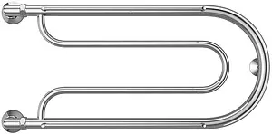 Полотенцесушитель водяной Terminus Фокстрот 1&quot; БШ 320х700 полированная сталь 4620768881534, 3