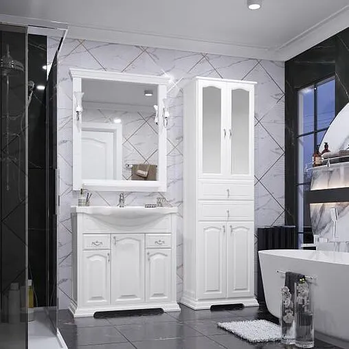 Тумба под умывальник напольный Opadiris Риспекто 85 белый матовый 00-00006704