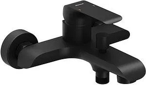 Смеситель для ванны Ravak Flat чёрный матовый X070175, 1