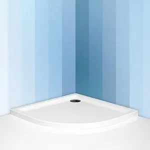 Поддон для душа акриловый низкий 800x800мм Roltechnik Flat Round 8000115 Поддон для душа акриловый низкий 800x800мм Roltechnik Flat Round 8000115, 2