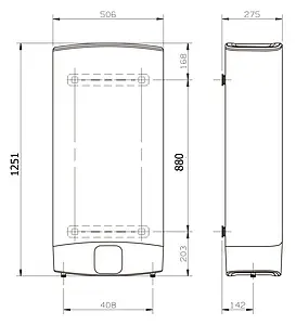 Водонагреватель накопительный электрический Ariston ABS VLS EVO INOX QH 100 3626121-R, 4