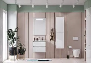 Шкаф-пенал подвесной Roca The Gap 35 белый A857427806 Шкаф-пенал подвесной Roca The Gap 35 белый A857427806, 5