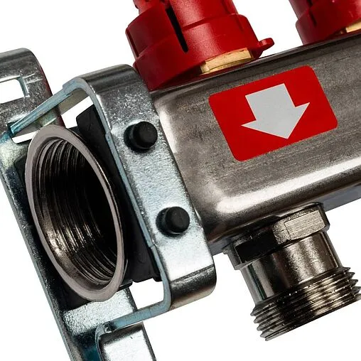 Группа коллекторная с расходомерами 7 отводов 1"в/в x ¾"ек Stout SMS 0917 000007