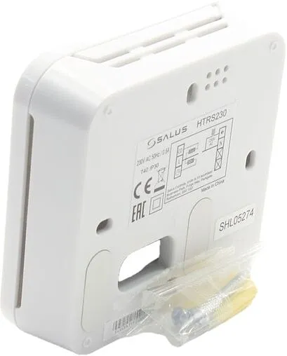 Проводной комнатный терморегулятор НО/НЗ 230В Salus EXPERT HTR белый HTRS230(30)