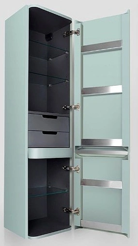 Шкаф-пенал подвесной Am.Pm Sensation 40 R мятный M30CHR0406GG Шкаф-пенал подвесной Am.Pm Sensation 40 R мятный M30CHR0406GG