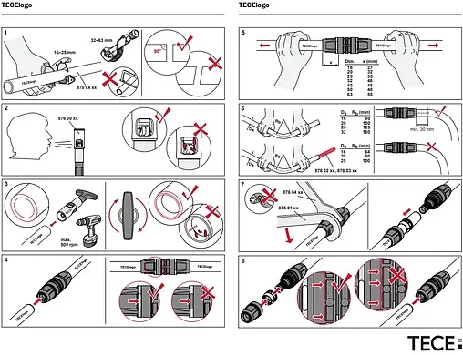 Заглушка push-fit 20мм TECElogo 8710821