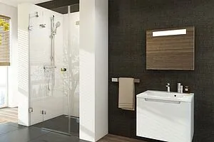 Душевая дверь 1200мм прозрачное стекло Ravak Brilliant BSD3-120 R 0UPG0A00Z1, 3