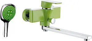 Смеситель для ванны с длинным изливом D&K Berlin Humboldt зелёный/хром DA1433312 Смеситель для ванны с длинным изливом D&K Berlin Humboldt зелёный/хром DA1433312, 1