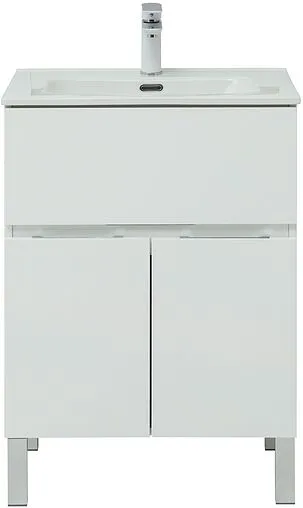 Тумба под умывальник напольная Aquanet Алвита New 60 белый матовый 00277546