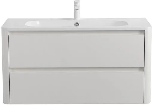 Тумба-умывальник подвесная Cezares Relax 80 Bianco Lucido RELAX-800-2C-SO-BL+CZR-800/480-LV-MR-NV