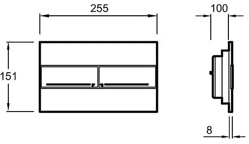Комплект 5 в 1 Jacob Delafon Struktura E21771RU-00 с кнопкой E4316-00 белый глянцевый