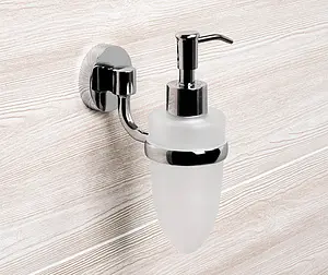 Дозатор для жидкого мыла Wasserkraft Rhein хром 6299, 2