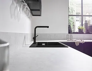 Смеситель для кухни с выдвижным изливом Hansgrohe Talis M54 270 1jet чёрный матовый 72808670 Смеситель для кухни с выдвижным изливом Hansgrohe Talis M54 270 1jet чёрный матовый 72808670, 3