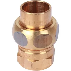 Американка пайка прямая переходная (плоское уплотнение) 15мм x ½"в Sanha 4330g 143301512 Американка пайка прямая переходная (плоское уплотнение) 15мм x ½"в Sanha 4330g 143301512, 4