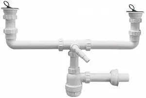 Сифон бутылочный для двойной мойки Mc Alpine MRSK5 Сифон бутылочный для двойной мойки Mc Alpine MRSK5, 1