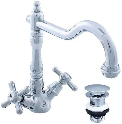 Смеситель для раковины Rav Slezak Morava retro хром MK121.5/8 Смеситель для раковины Rav Slezak Morava retro хром MK121.5/8