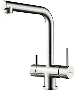 Смеситель для кухни с подключением к фильтру Omoikiri Takamatsu нержавеющая сталь 4994085 Смеситель для кухни с подключением к фильтру Omoikiri Takamatsu нержавеющая сталь 4994085, 1