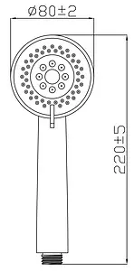 Лейка ручного душа Gross Aqua Nova хром GA3718 Лейка ручного душа Gross Aqua Nova хром GA3718, 2