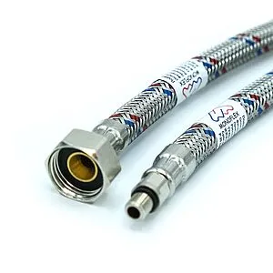 Гибкая подводка для смесителя Monoflex Standart SS 12мм 0.8м x ½&quot;в x М10x1 L35мм Н01347, 5