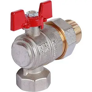 Кран шаровый с американкой угловой 1&quot;в x 1&quot;н Rommer RBV-0006-0610225, 5