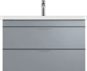 Тумба-умывальник подвесная ISVEA Neo 100 серый 21NGS329100E Тумба-умывальник подвесная ISVEA Neo 100 серый 21NGS329100E, 3