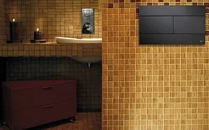 Клавиша смыва для унитаза OLI Slim 886040 черный матовый, 4