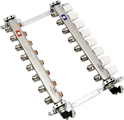 Группа коллекторная распределительная 8 отводов 1&quot;в/в x ¾&quot;ек Uni-fitt 451I4308
